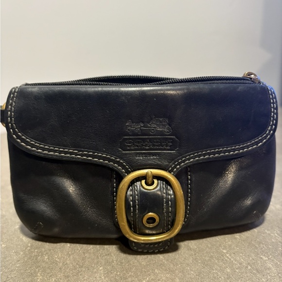 Coach Black Leather Women's Wrislet Bag - Picture 4 of 7